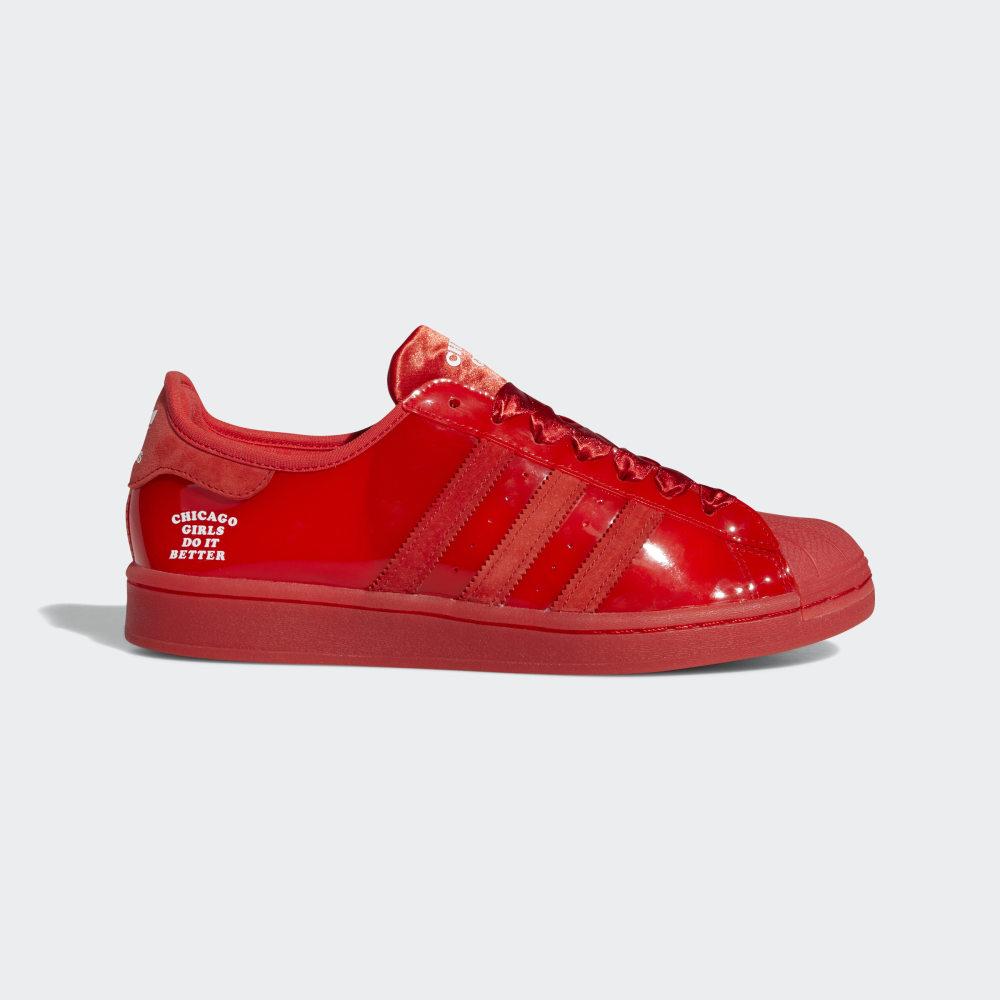 Originals Adidas Chicago Girls Do It Better Superstar Barbati Romania - Rosii/Albi/Rosii FX3471